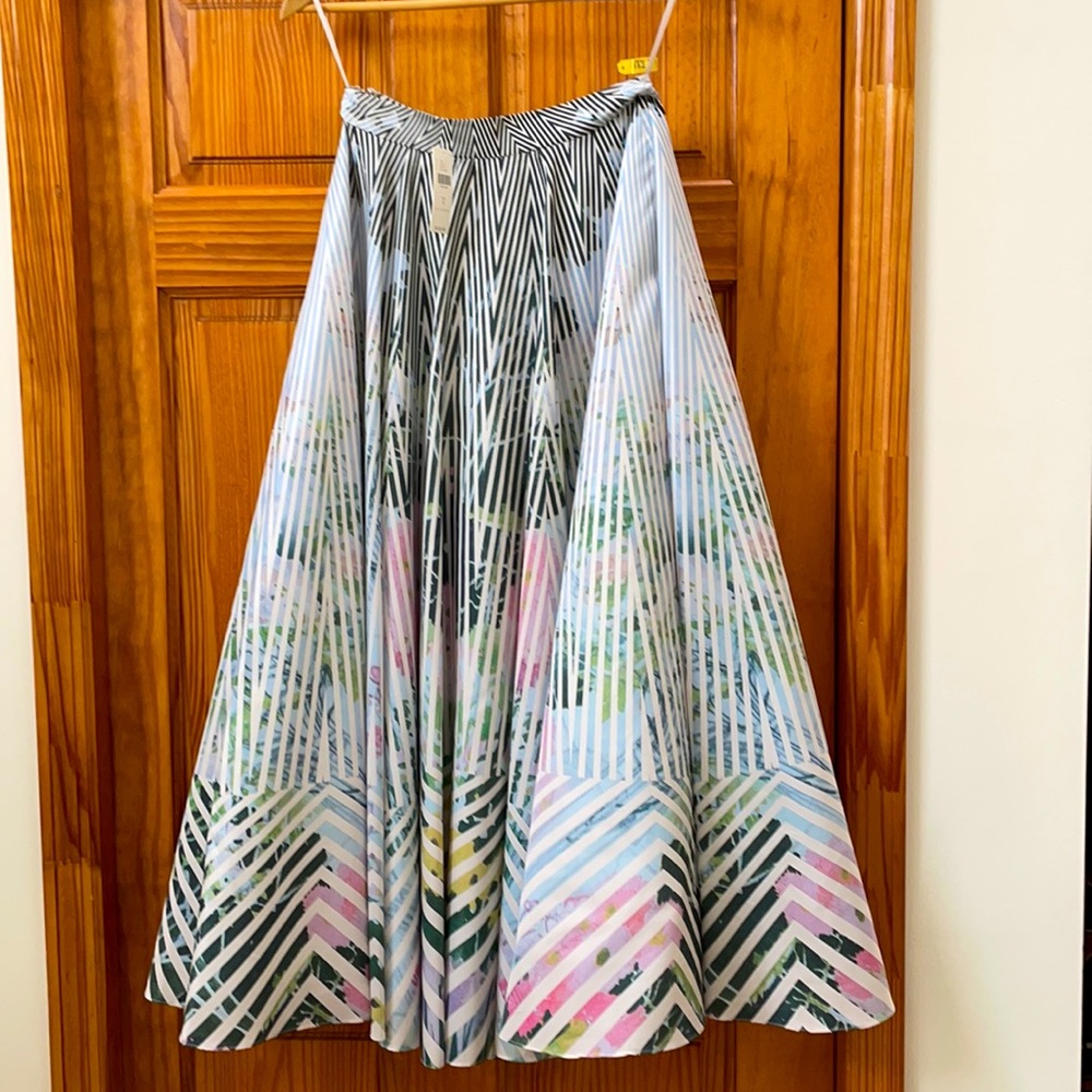 Anthropologie Flare Maxi Skirt NWT